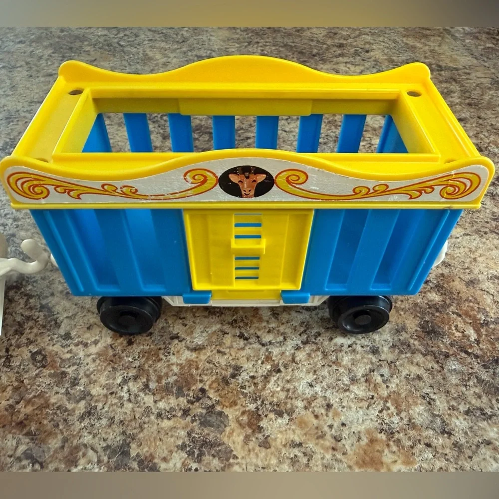 Vintage Fisher-Price Colorful Circus Train Set